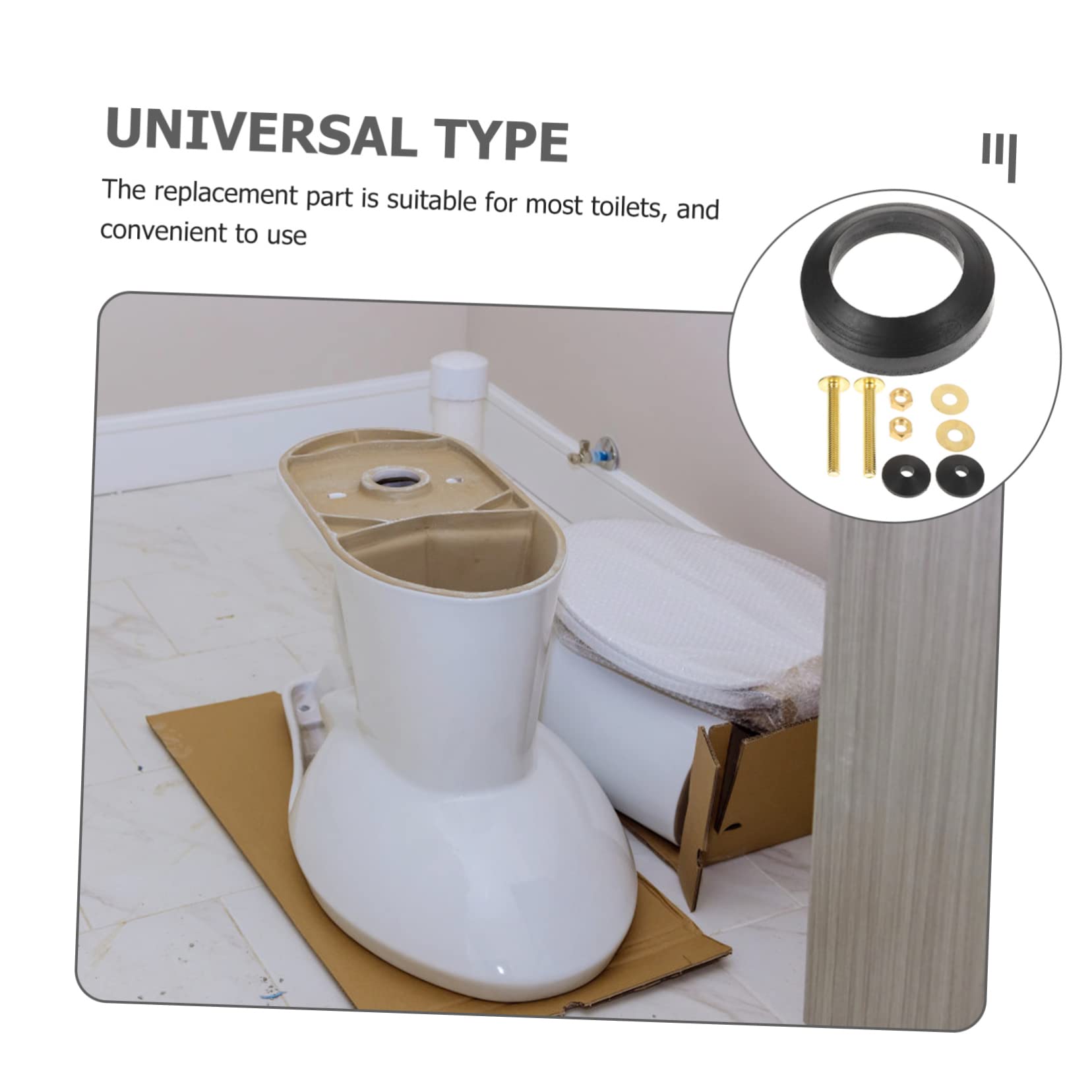 Hemobllo 3sätze Toilettenwasserspeicher Dichtungsring Hochwertige Gummidichtung Für Wc-wasserbehälter Installieren Langlebig Für Heim Und Bürogebrauch Geeignet Universelle Passform