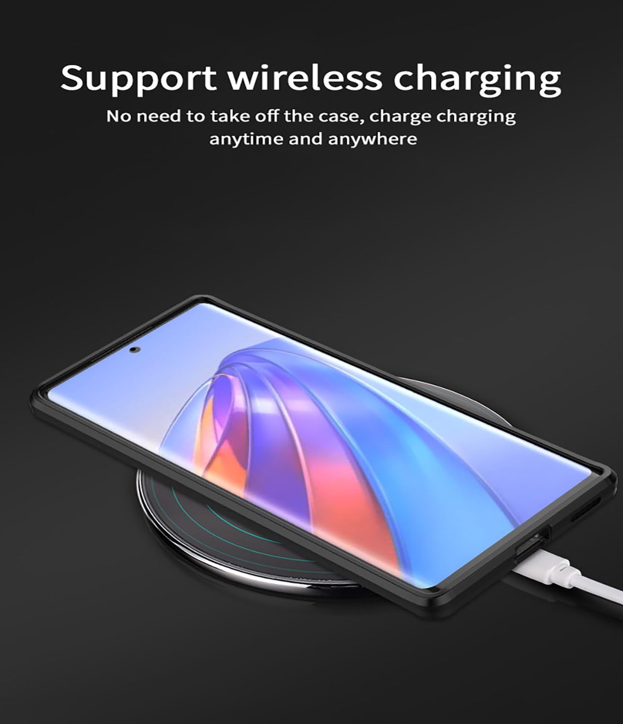 Custodia BORYA Con Portafoglio Per Honor Magic 5 Lite 5G - Pelle PU E Silicone TPU, Blocco RFID, Supporto, Nero