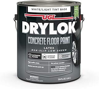 Drylok 43113 Concrete Floor Paint, Non-Slip White/Tint, Gallon - Quantity 2