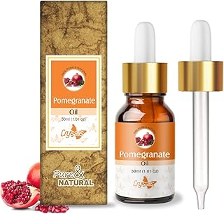 Crysalis Pomegranate (Punica Granatum) Oil |100% Pure & Natural Undiluted Carrier Oil Organic Standard| For Sensitive Skin & Revitalizing Dull Skin - Use On Skin And Hair| 30Ml With Dropper