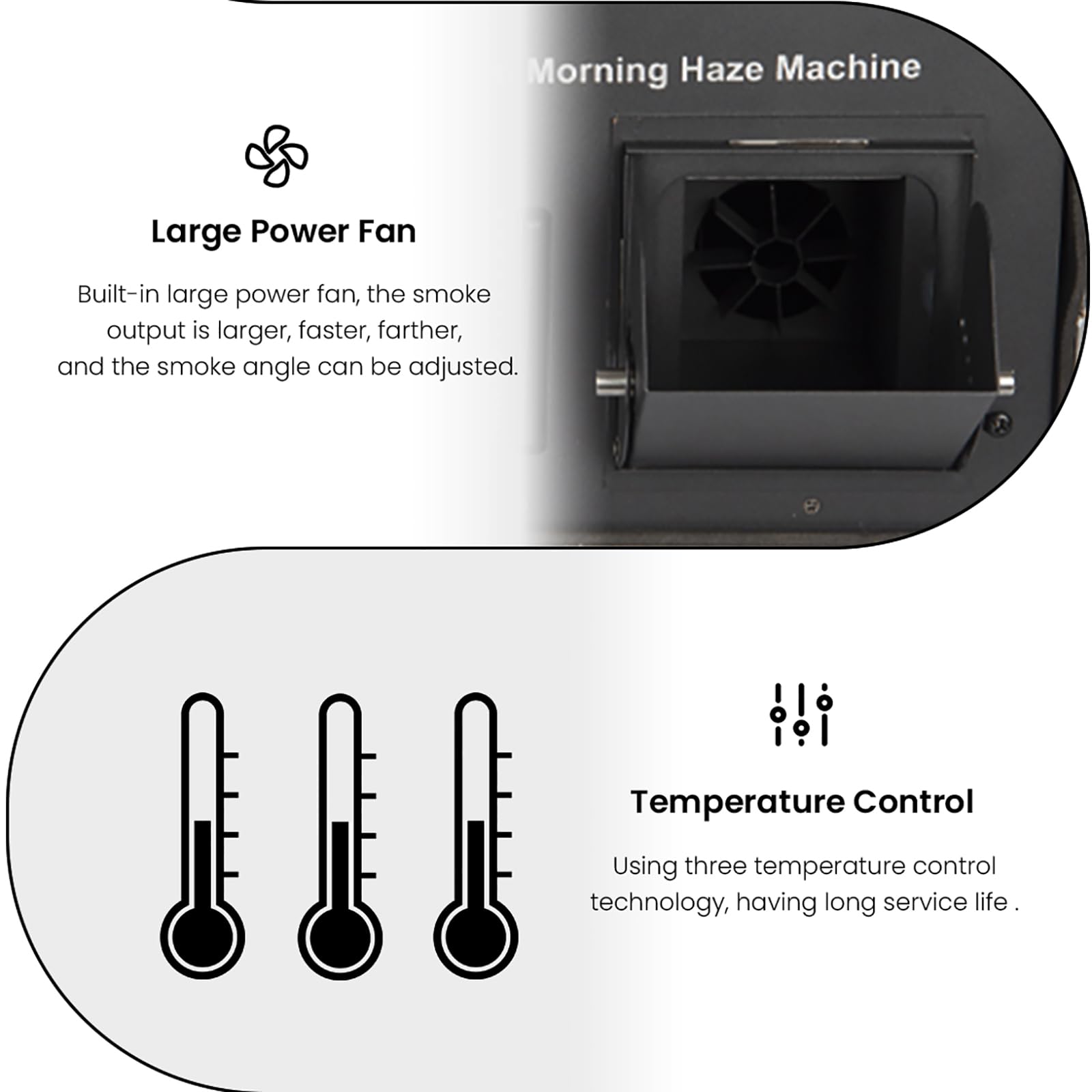 Máquina De Niebla Matutina, Potente Generador De Niebla De 1200 W con Control DMX 512, Máquina De Humo para Escenarios, Bares, Discotecas, Equipos De DJ