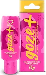 Excitante Feminino Goze+ 4 em 1 – Gel Estimulante Íntimo 15g – Acelerador do Prazer, Maior Sensibilidade e Orgasmo Intenso