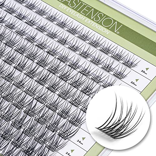 DIY Eyelash Extension Lash Clusters 120 Clusters False Eyelash 3D Effect Individual Natural Lashes Set at Home Eyelash Extension Kit Lashes Pack Natural Mixed