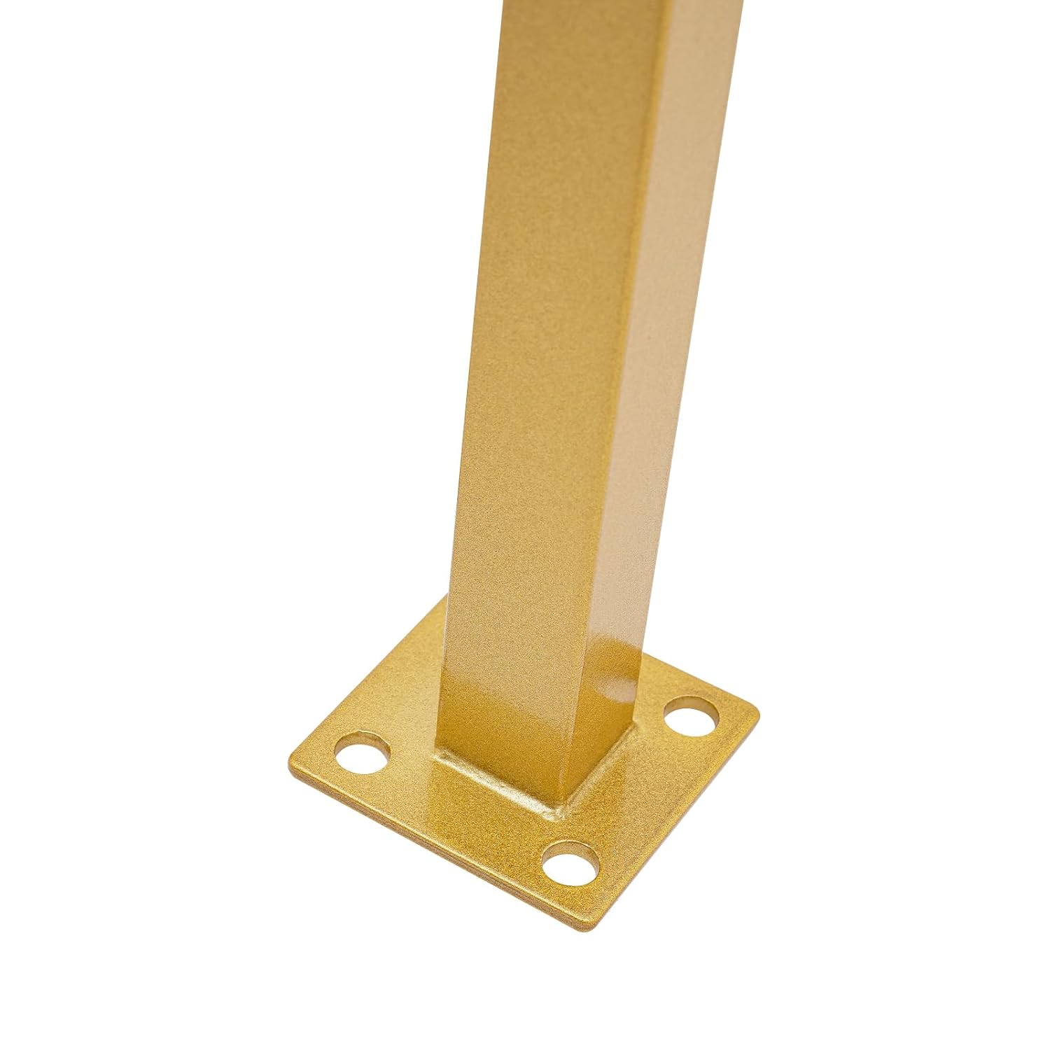 3 Pack Stair Baluster, U Shape Stair Balusters, Gold Side Mount Wrought Iron Balusters for Stair Handrail Porch Deck Railing Outdoor Steps, 36.02in
