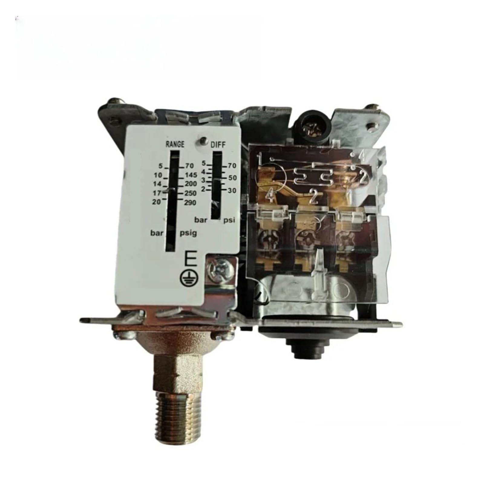 Przełącznik Ciśnienia 125V/250V 2-42 Bar for Sterownik Kocioł Oleju Wody Parowej dla Systemy Chłodzenia LF55(Lf5503-0.5-3 Bar,13mm)