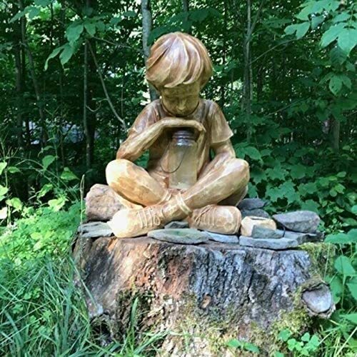JJJ Ornamenti da Giardino Statue Creative Statue Solar Prato for Park Park Courtyard Luci LED Decorazione del Giardino (2 PCS)