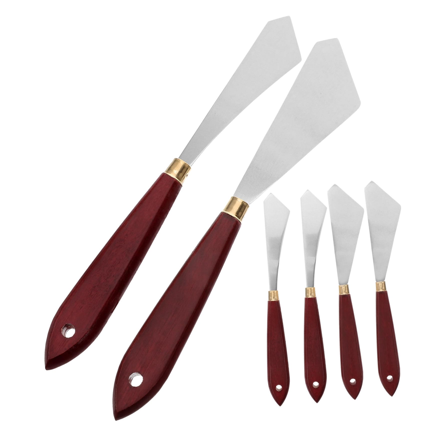 Housoutil 2 Ensembles Set De Couteaux À Peinture Outils Art pour Mélanger Étaler Peinture sur Toile Accessoires Pratiques pour Artistes 6 Pièces * 2
