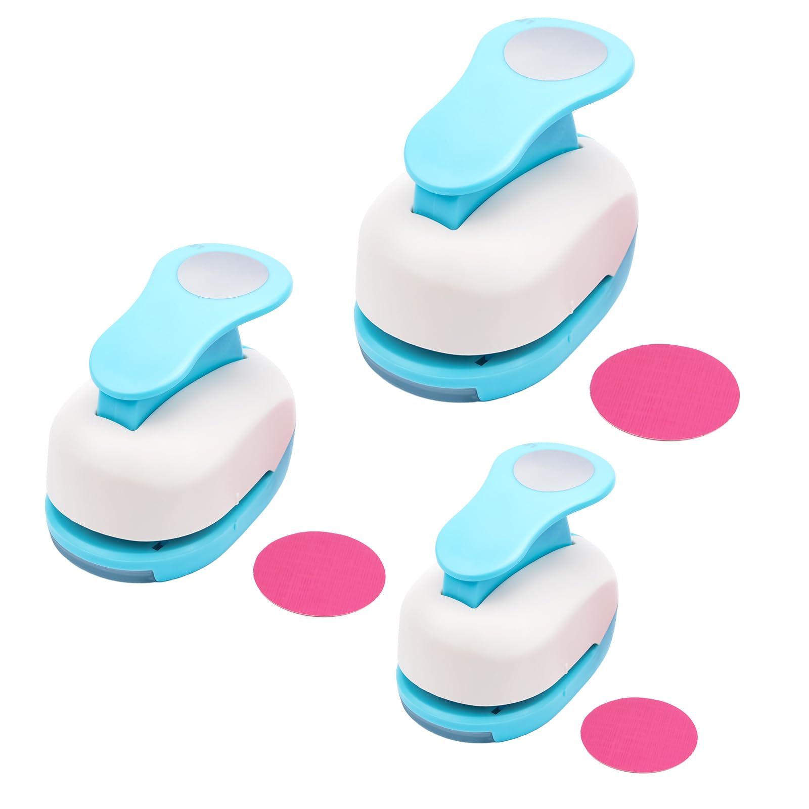 3 szt. / zestaw dziurkacz do papieru, 2,5 cm + 5 cm + 7,6 cm dźwignia dziurkacza do papieru, rzemiosła, scrapbookingu, do biura, dziennika śmieci, tworzenia kart, albumów DIY, zdjęć, wycinarek