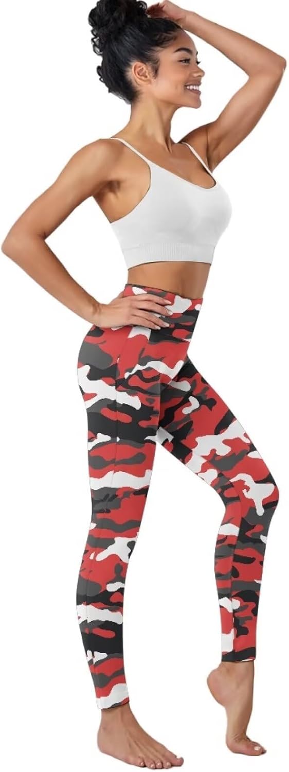 Yoga Pants Leggings with Pockets, High Waist Workout Leggings for Women Tummy Control Workout Yoga Pants - Image 5