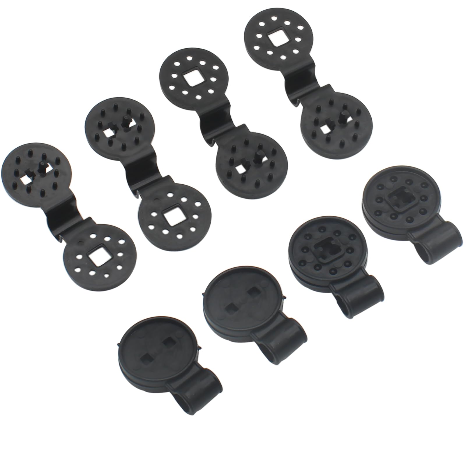 Shade Cloth Plastic Clip Reusable Round Sun Shade Net Clips Shade Cloth Heavy Duty Lock Grip for Greenhouse Outdoor Garden Shade Netting Anti Bird Netting Shade Fabric (60pcs)