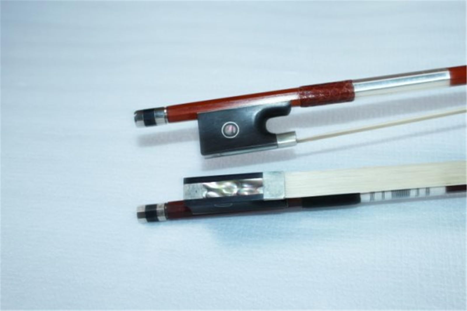 Arcos de violín hechos a mano Arco de violín profesional 4/4 1/8 con concha octogonal con incrustaciones para tocar(Type 4)