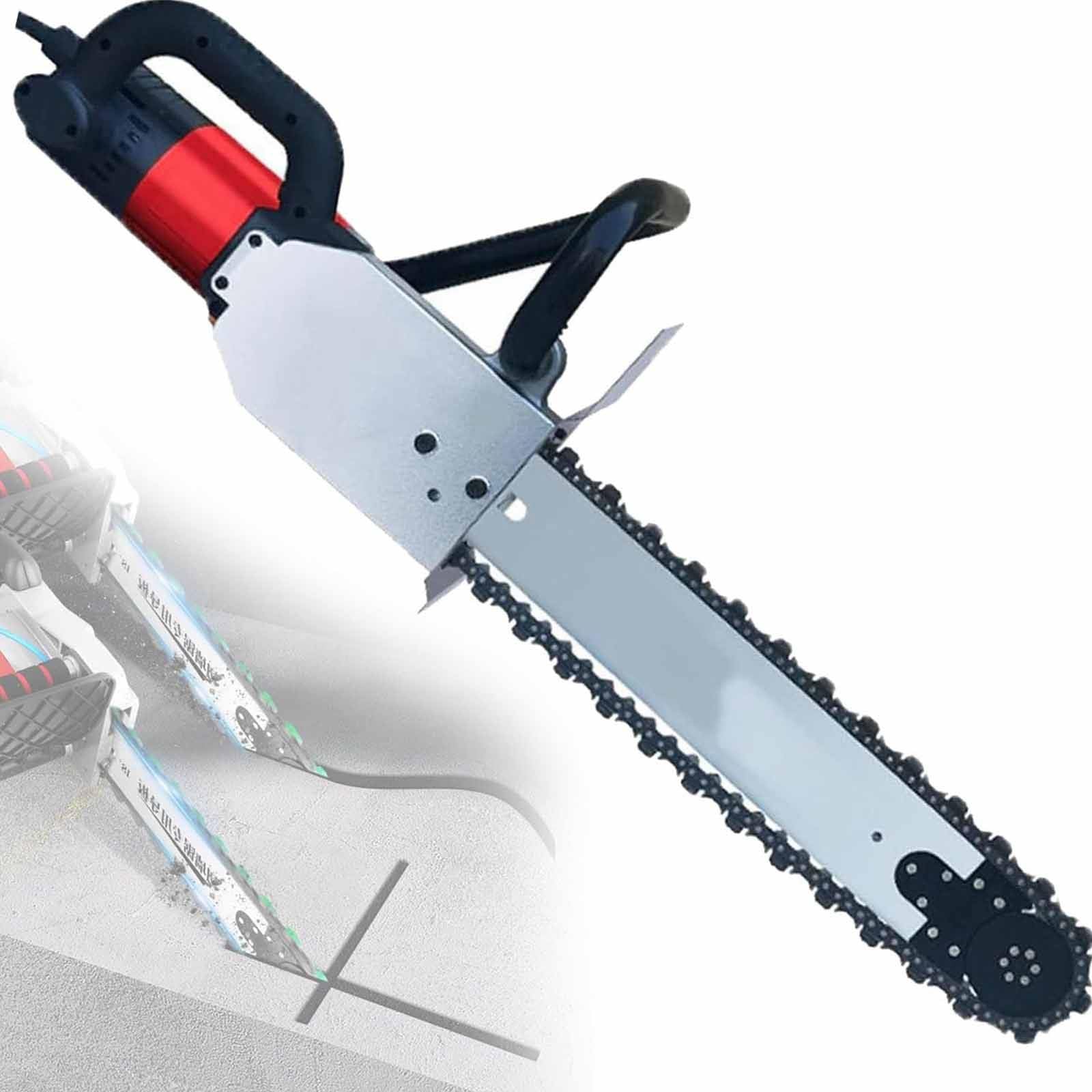 Sierra Eléctrica para Hormigón 7800W/8800W máquina de corte de piedra,Profundidad de Corte 350mm/480mm,Máquina Ranuradora de Pared con Tubería de Agua Bomba Agua Hoja,8800W