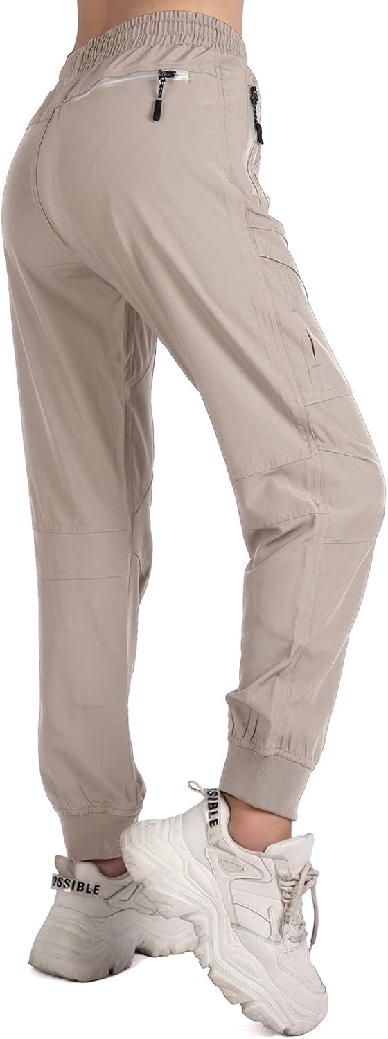 Women's Cargo Joggers Workout Pants Outdoor Lightweight Quick Dry Athletic Travel Hiking Pants - Image 5