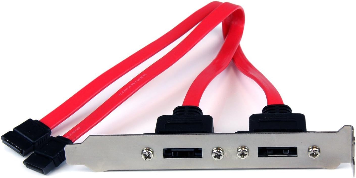 StarTech 2 Port SATA to eSATA Slot Plate Bracket (ESATAPLATE2)