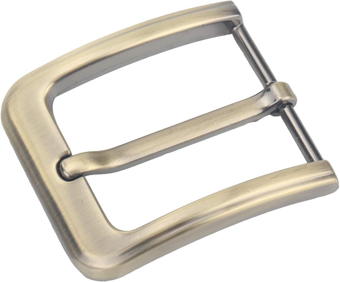 1 1/2" (38-40 mm) Single Prong Square Belt Buckle Waistbelt buckle (Bronze02)