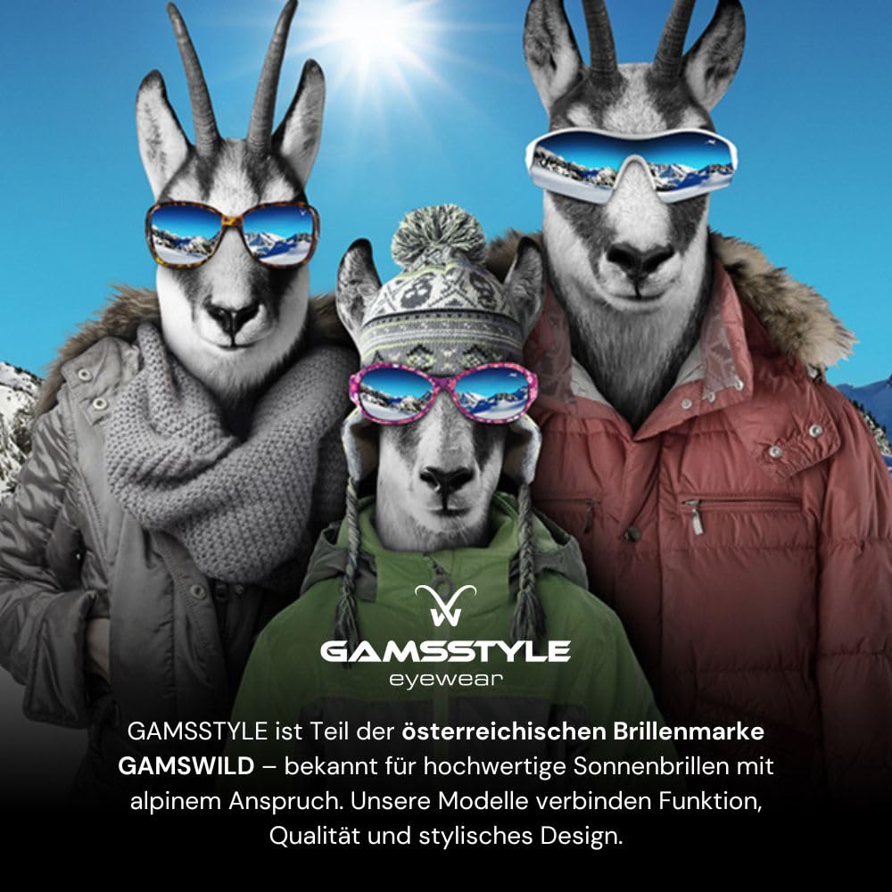 Gamswild WM1328 Sonnenbrille Bambus Modebrille Brille Damen Herren Unisex | rot-orange | grün | pink