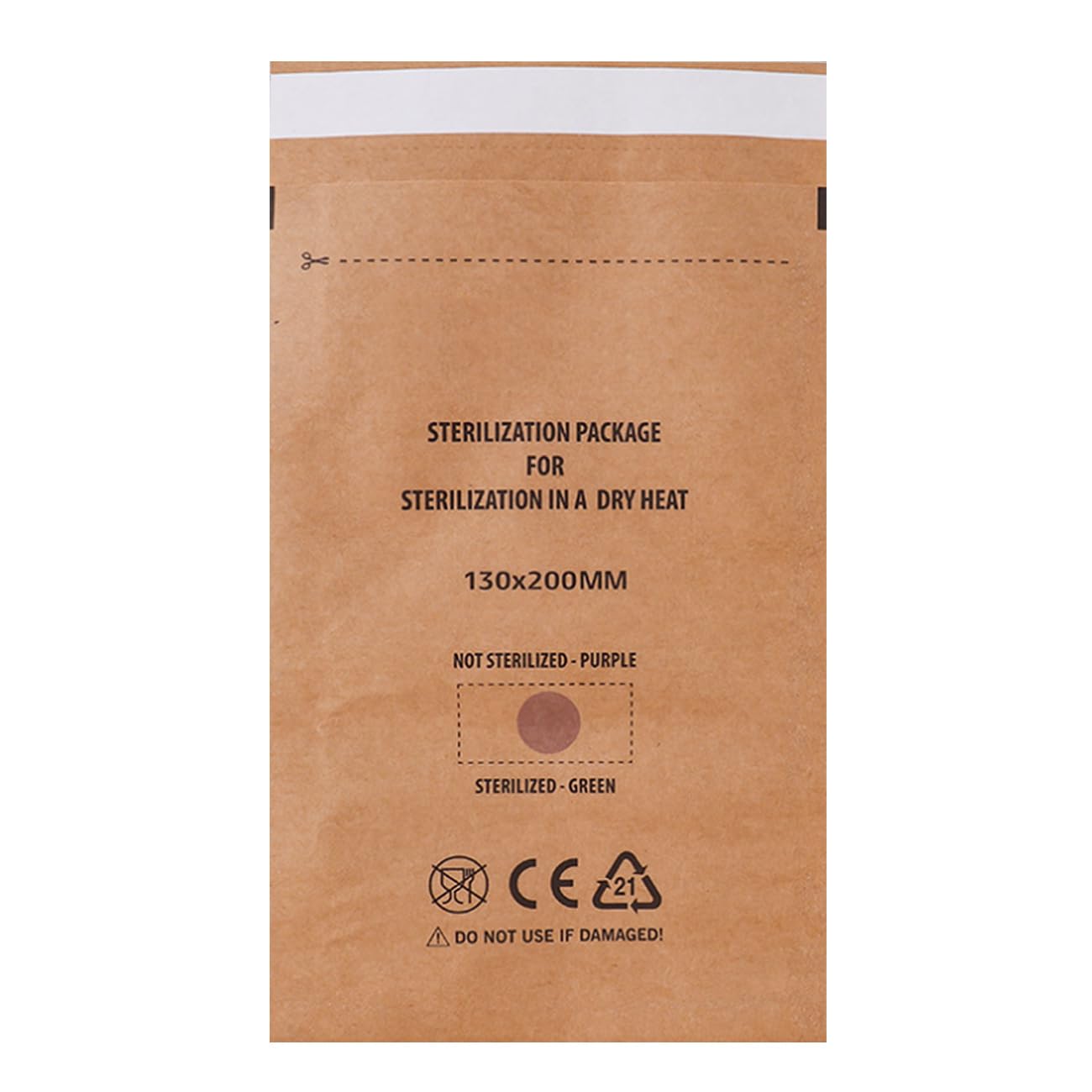 100PCS 3.9x7.9in Self Sealing Cleaning Pouches Disposable Cleaning Paper Bags, Sterilization Bags for Dentist Tools and Nail Art Supplies (130 * 200mm)