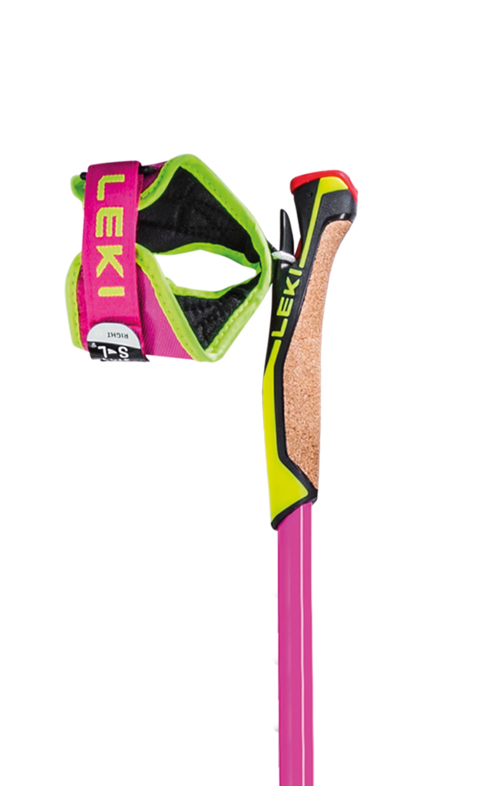 LEKI Prc 750 Pink-Schwarz - Robuster Leichter Carbon Langlauf Skistock, Größe 160 cm - Farbe Neon Pink - Neon Yellow - B