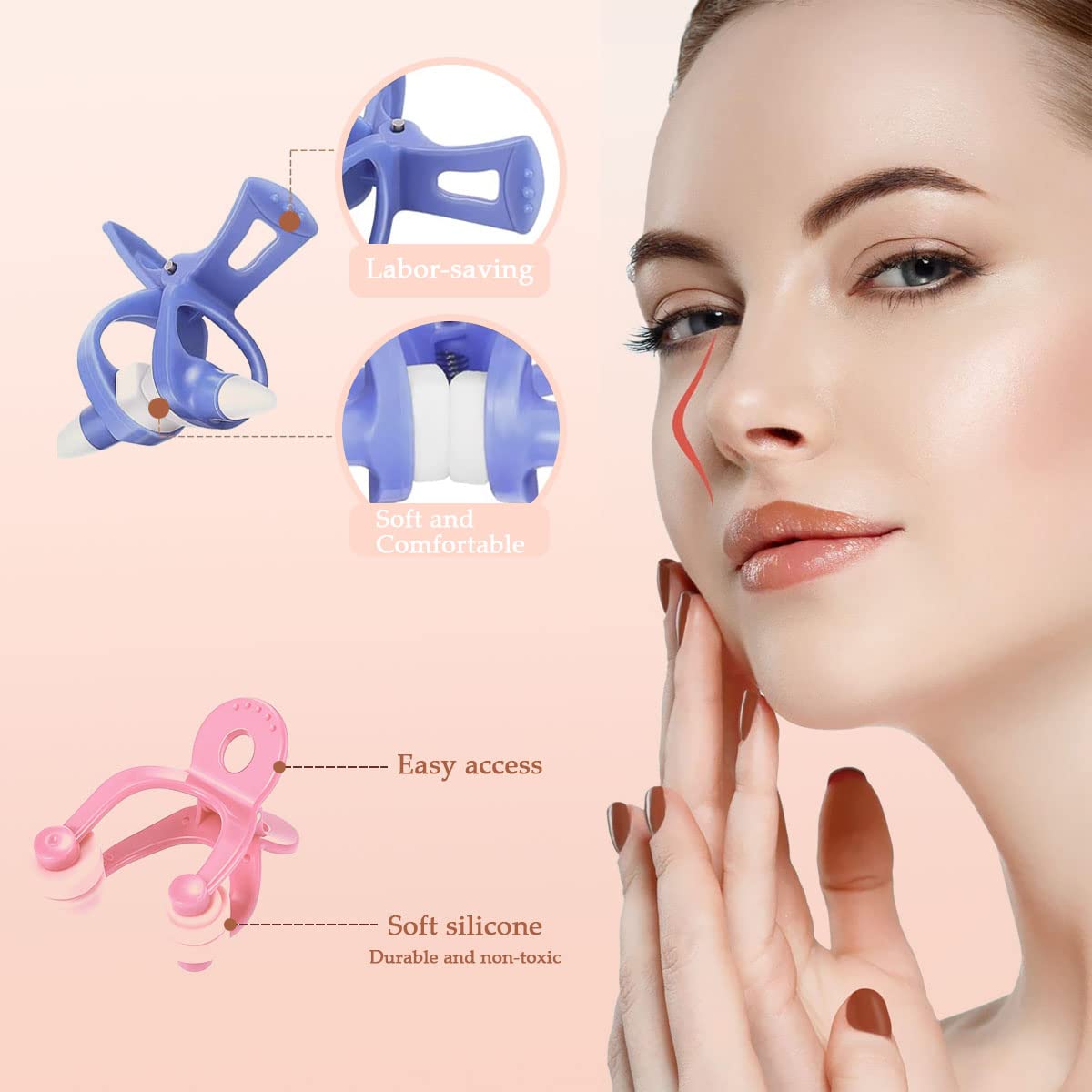 Pince-nez Correcteur TsoLay 3 Tailles – Liftant, Shapeur, Clip De Massage 3D