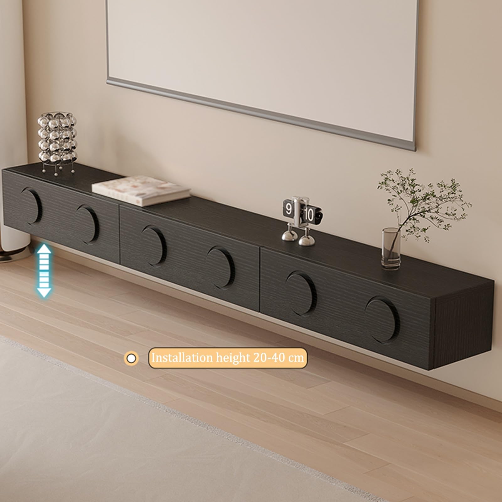 Amazon.co.jp: 壁掛け式吊り下げテレビ台フロートテレビボード