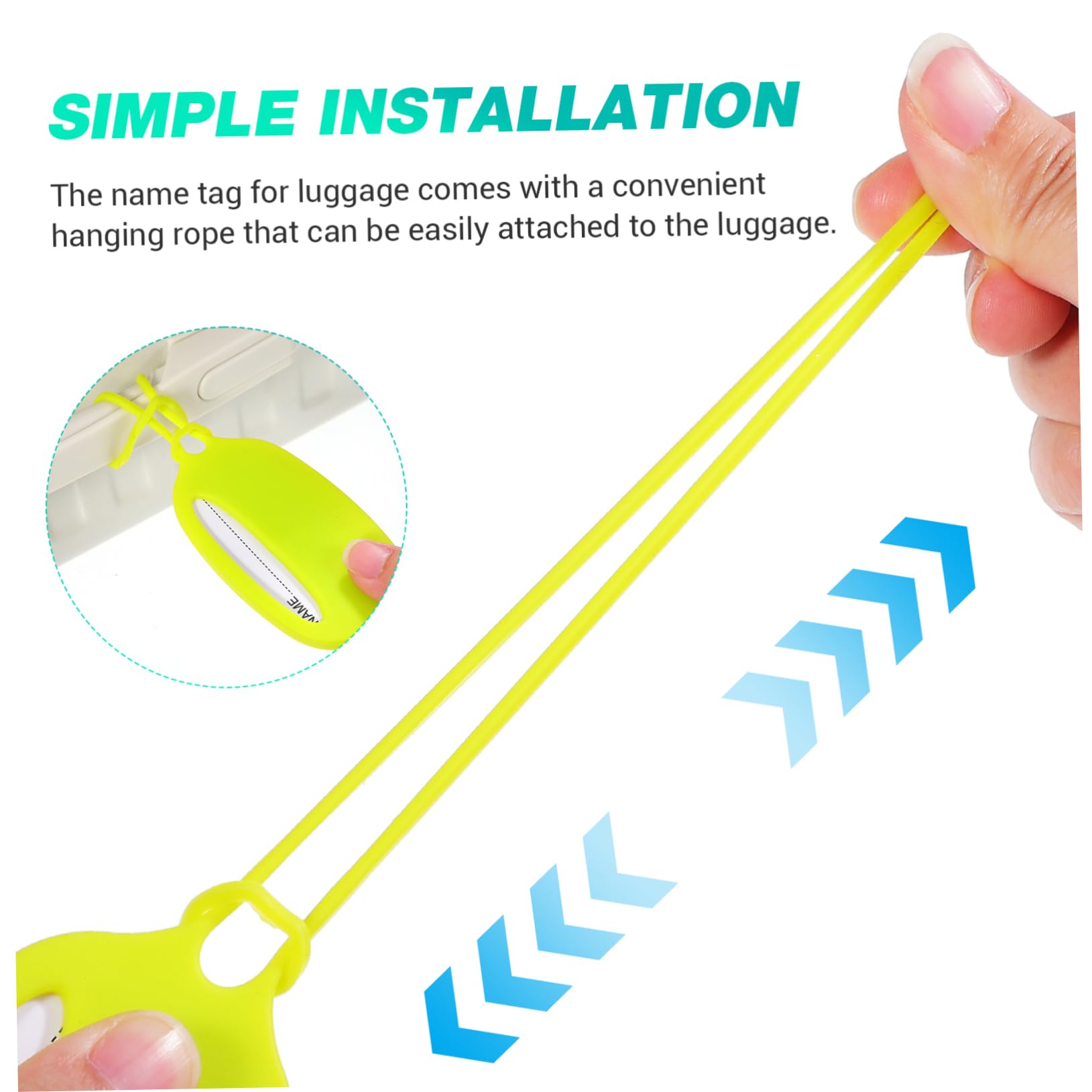 CALLARON 15pezzi Etichette Per Bagaglio Silicone Targhette Identificative Per Valigie e Passeggini Facili Da Usare Colori Vivaci Per Viaggi e Identificazione Rapida