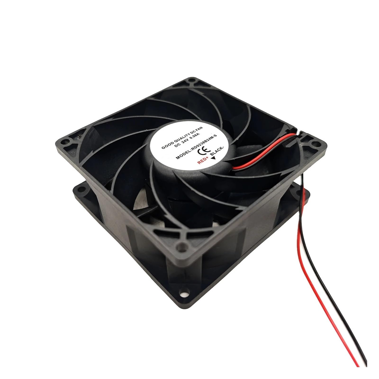 Ventilador de refrigeración RD9238B24M-S, 24 V, 0,58 A, 13,3 W, 5000 RPM, 9 cm, 9238, 92 x 92 x 38 mm