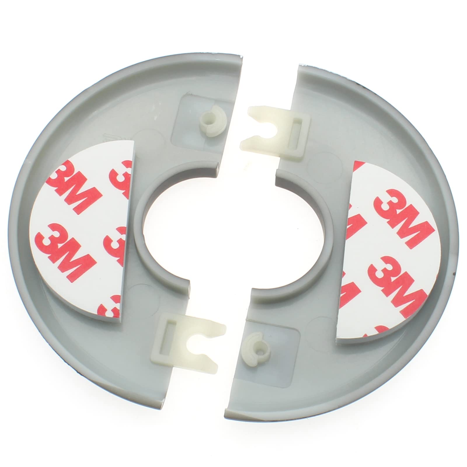 Kit 2 Capas Para Furos Na Parede - Flange Divisória 5cm ABS Autoadesiva