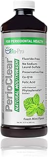 PerioClear Alcohol Free Mouthwash 16oz | Naturally Whitens Teeth | Freshens Breath | Removes Plaque | Minimizes Dry Mouth