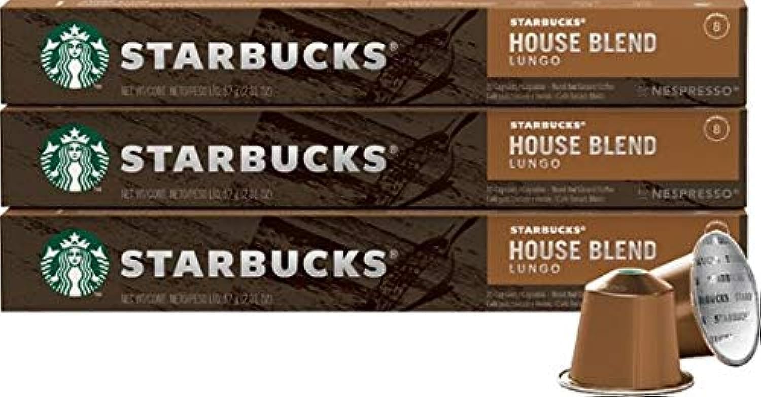 by Nespresso Coffee Espresso House Blend (Toffee Medium Roast) 30 Pods Capsules 3 Sleeve