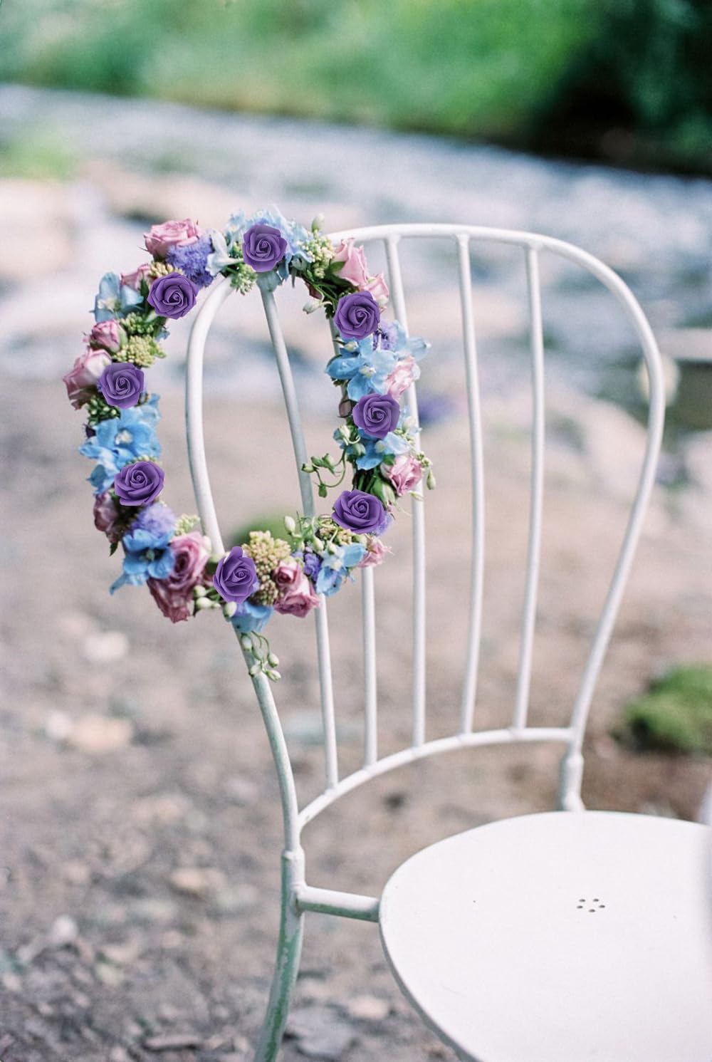 Artificial Roses,200PCS Purple Foam Roses 1.97in Stemless Rose Artificial Flower Heads for Craft DIY Wedding Party Home Decoration(Dark Purple) - Image 8