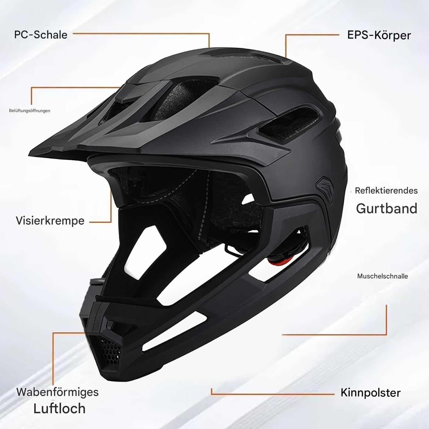 Kask rowerowy górski, kask rowerowy dla mężczyzn, akcesoria rowerowe, lekki, regulowany, multisport, profesjonalna ochrona, jazda na rowerze, jazda na rowerze, sporty na świeżym powietrzu, 22,05 x