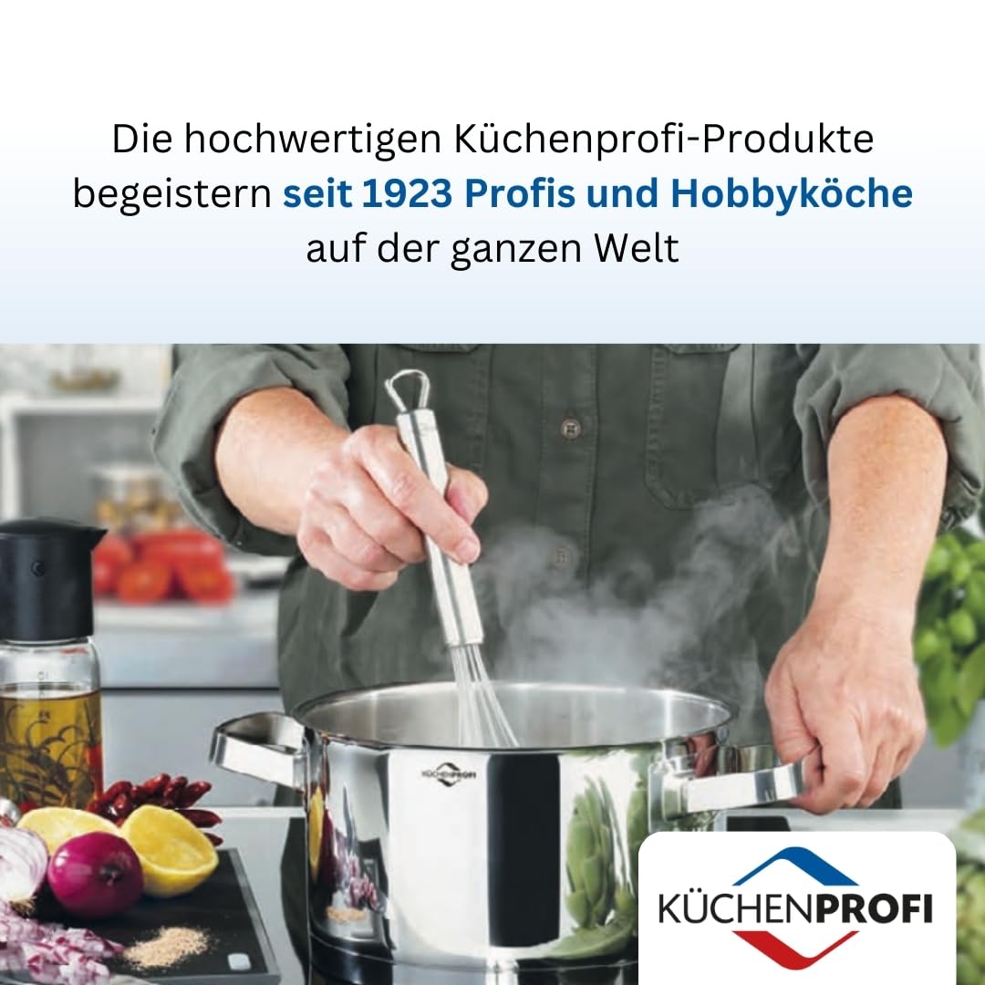Küchenprofi Profi Passiergerät Edelstahl rostfrei, ø 20cm, spülmaschinenfest, inkl. 4 Lochscheiben, für passierte Tomaten, Kartoffel Püree und mehr, Silber, 40 x 30 x 20 cm (Packung mit 2)