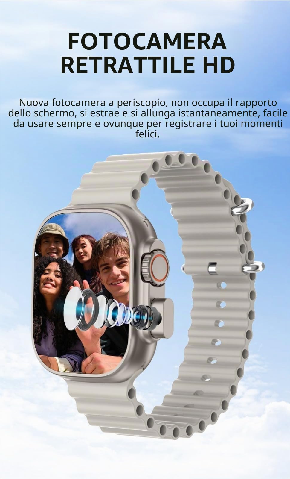 Smartwatch 4G con slot per scheda SIM, schermo touch completo e funzione di chiamata, smartwatch cellulare impermeabile per uomo e donna