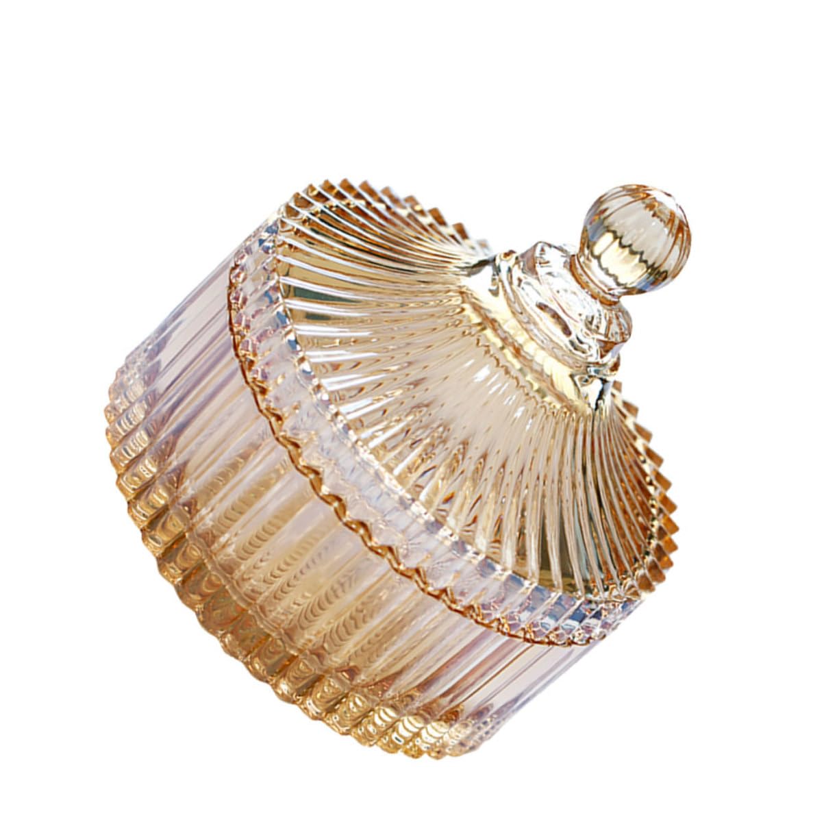 Tarro de cristal para dulces PRETYZOOM con diseño ornamental fuerte y elegante
