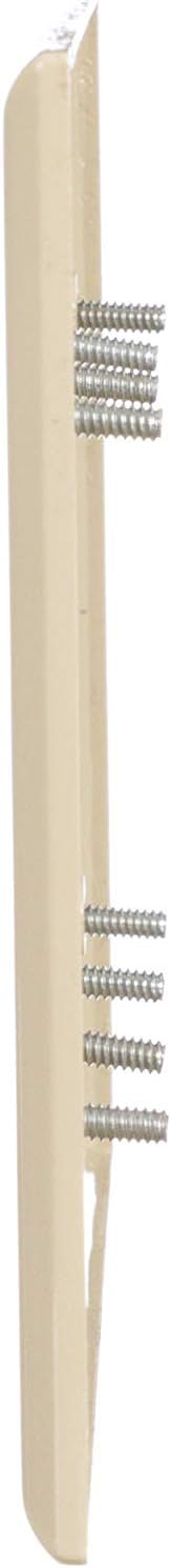 Eaton PJS4V Polycarbonate 4-Gang Screwless Toggle Switch Mid Size Wall Plate, Ivory