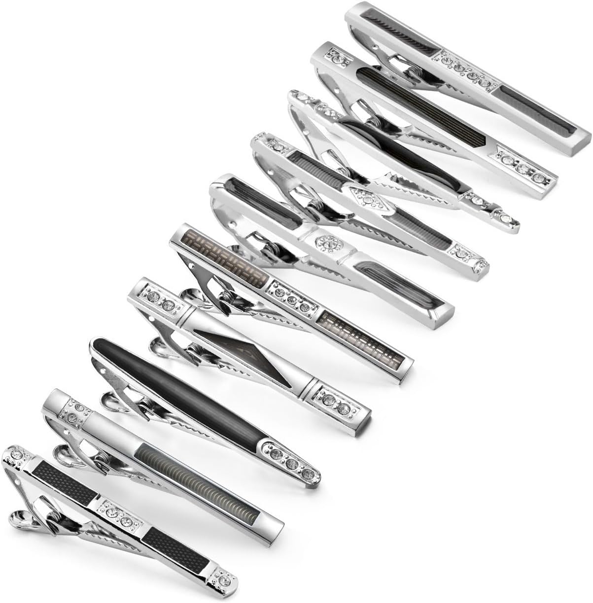 Men's Business Tie Clip Set Enamel Tie Clip French Diamond Tie Clip