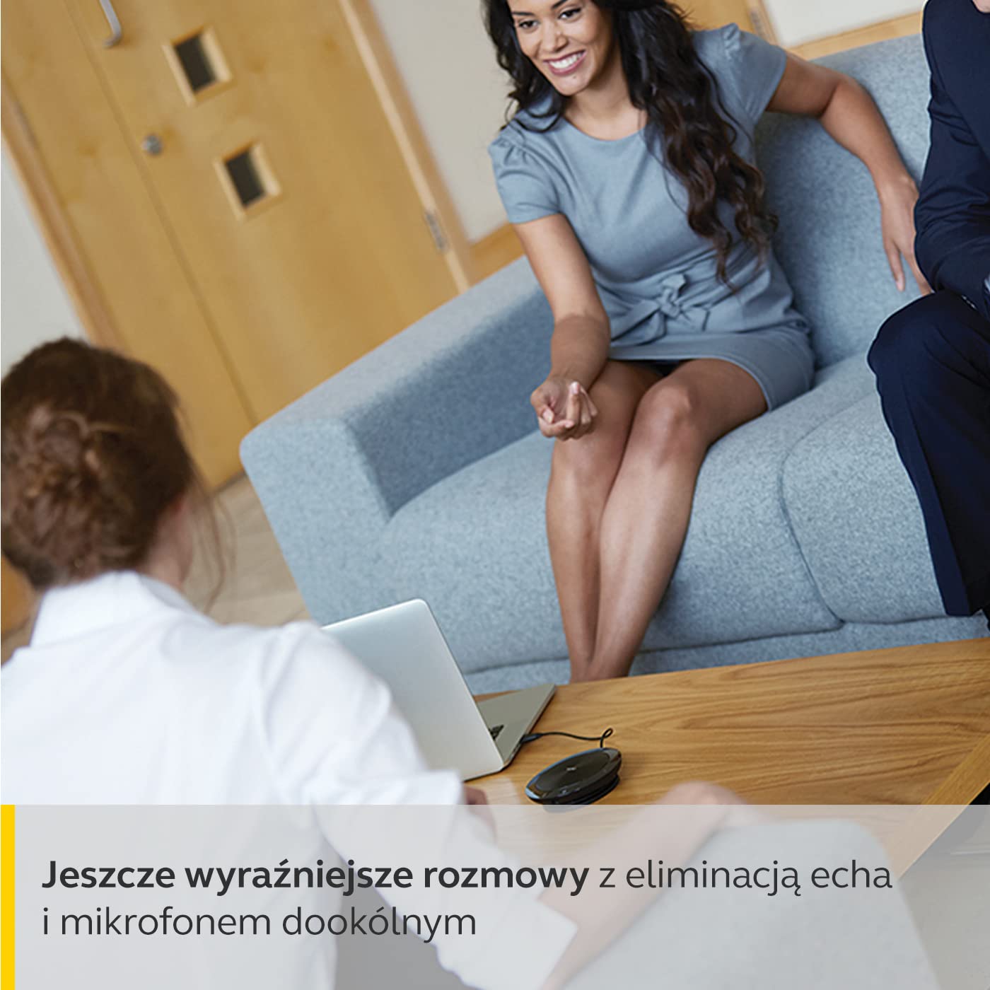 Jabra Speak 510 zestaw głośnomówiący - przenośny głośnik konferencyjny z USB, z certyfikatem zintegrowanej komunikacji UC - łączy się z laptopami, smartfonami i tabletami