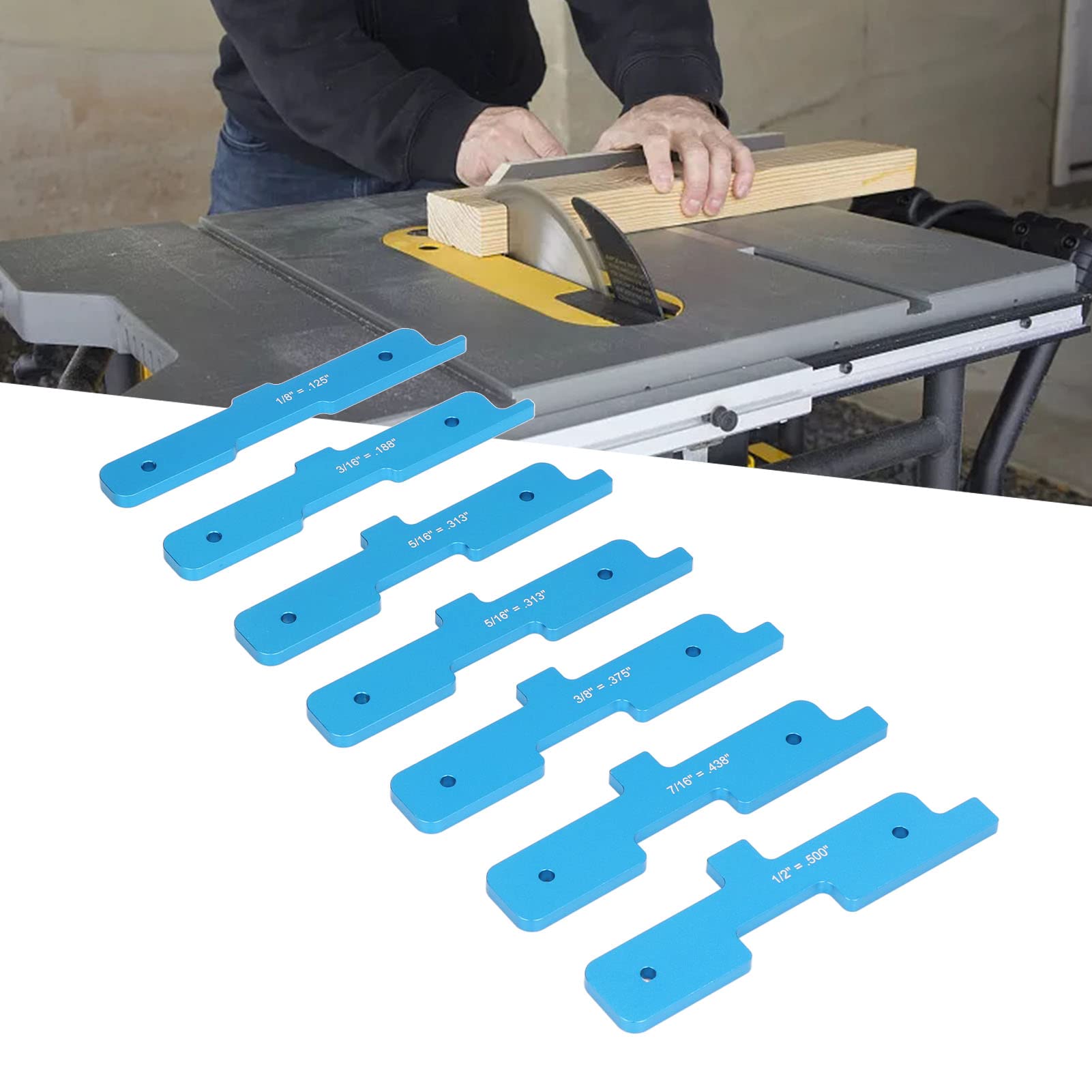 Ubersweet® Setup Bars, Wear Resistant Low Density Gauge Block Set Anti Corrosion for Outdoor for Metal Blue |-image-13
