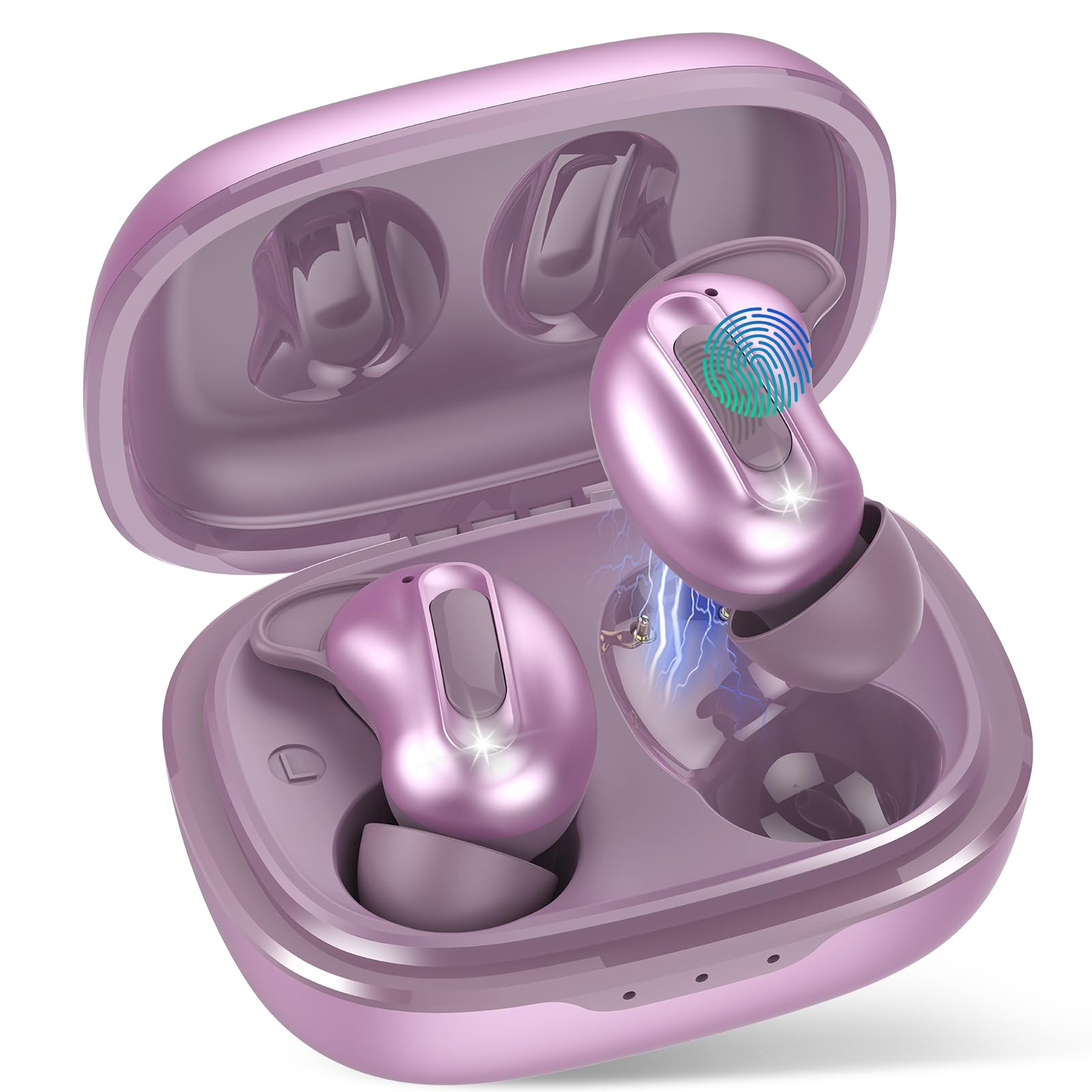 Sleep Earbuds, Mini ANC Wireless Earbuds in Ear, Bluetooth 5.4 Sleep Headphones Design for Side Sleeper, 48H Bass Stereo Earp — view 11