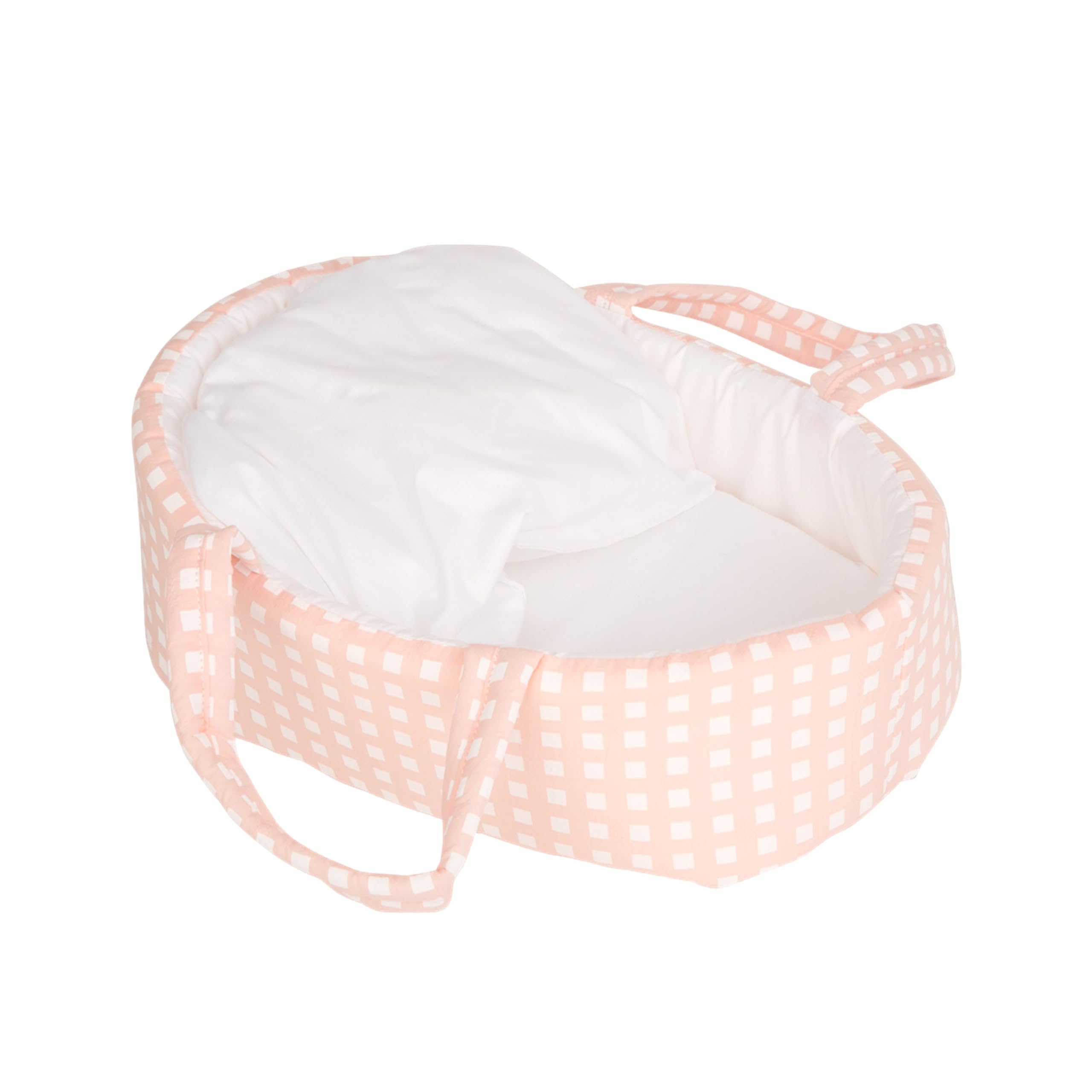 Arias Poupée Elegance Pillines avec nacelle sac et corps en vinyle 26 cm Rose| Kidinn