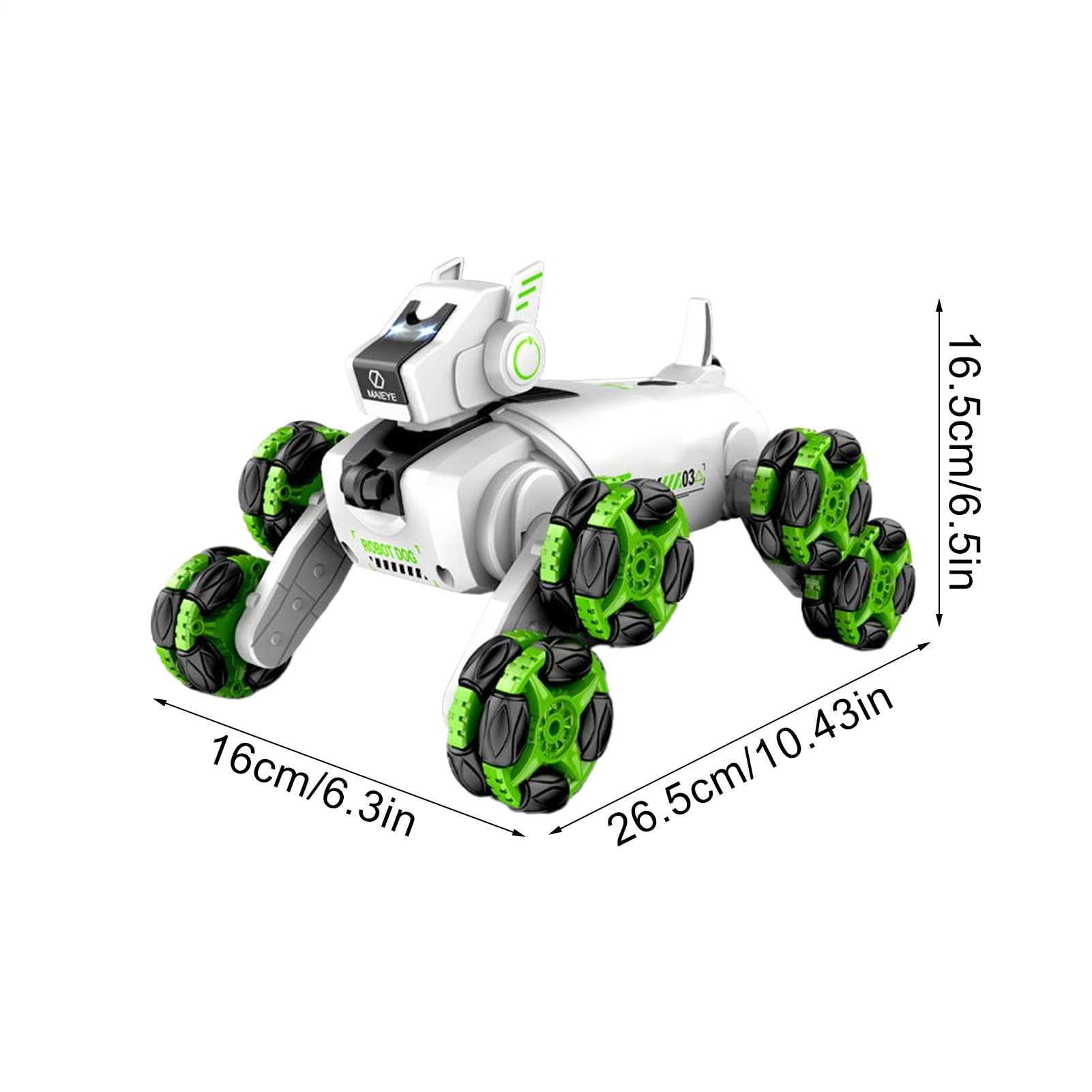 Cucciolo robot, giocattolo robot per cani Cane robot intelligente 8WD | Music & Light Featurd RC Auto giocattoli, animali robotici elettrici per ragazzi ragazze