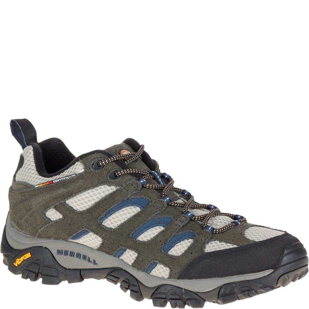 Merrell mens Moab Ventilator Hiking Shoe Beluga/Denim Blue 15 M US
