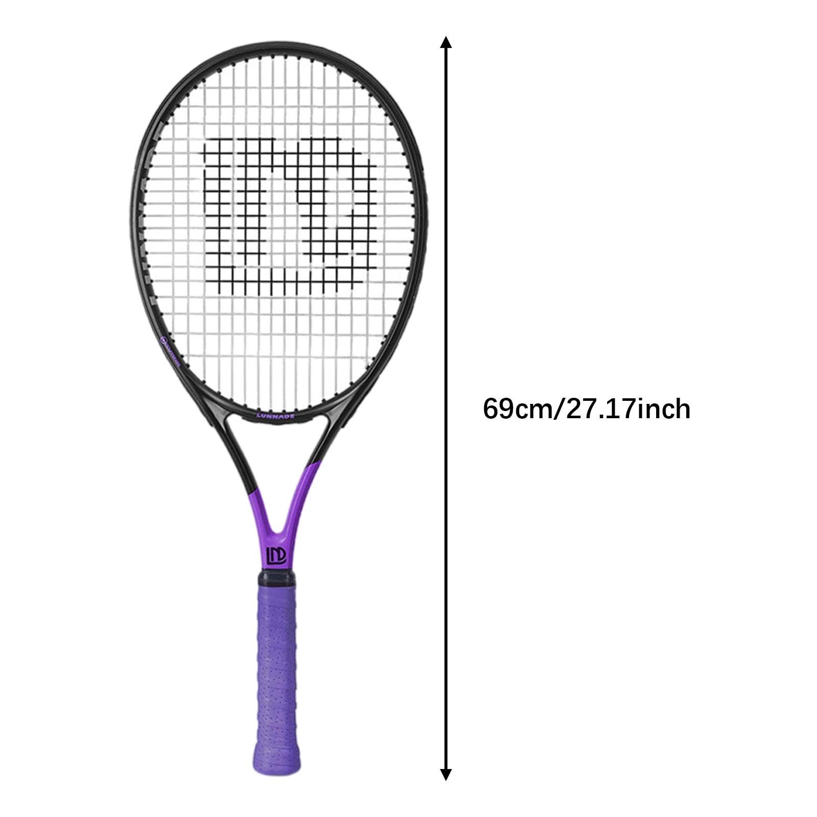 Racchetta per Allenamento Individuale di Tennis, Modello in Fibra di Carbonio per Uso Domestico.