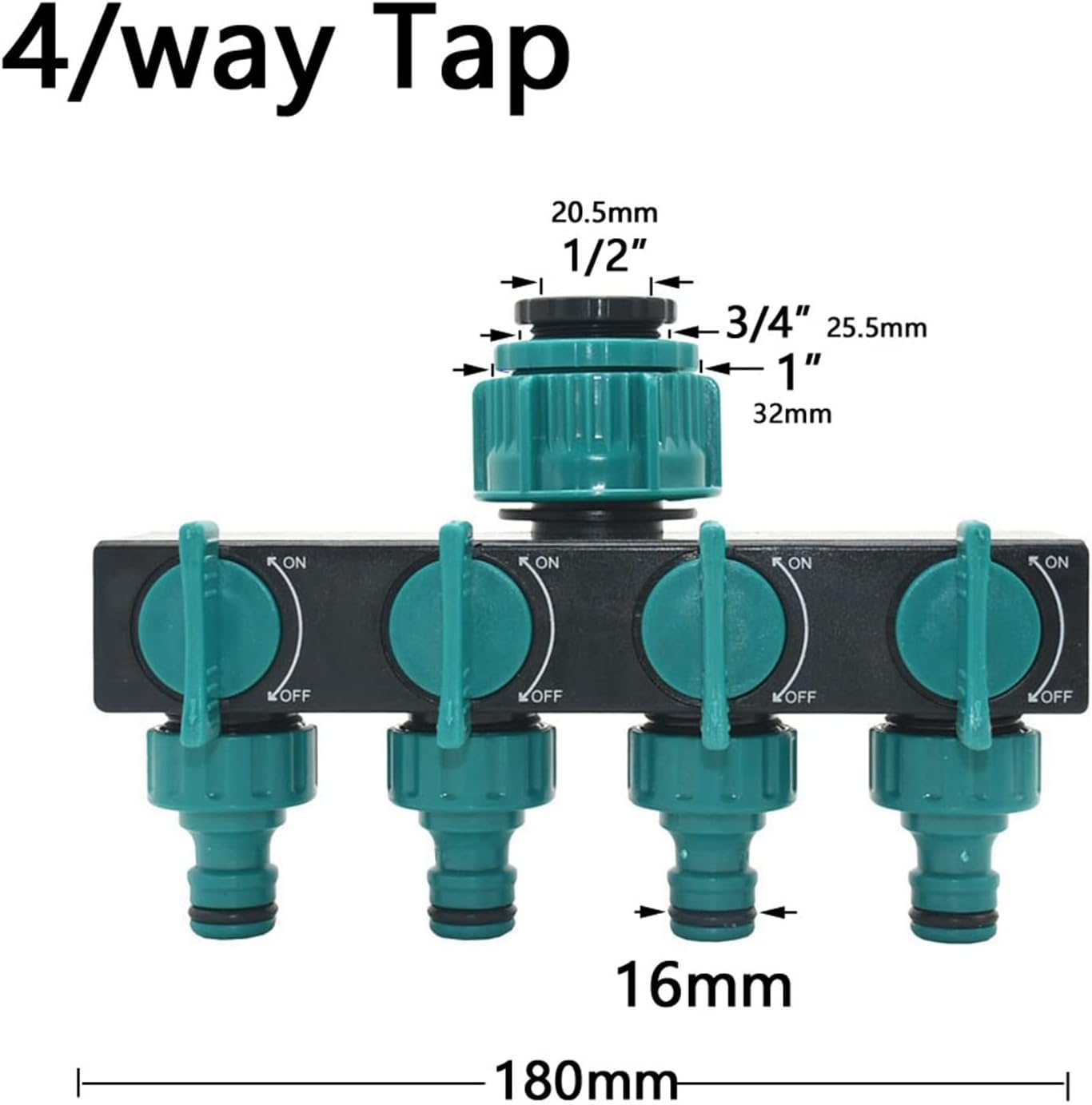 Garden Hose Splitter 2/4-way Garden Tap Y-Type Water Connector Agriculture Water Pipe Fittings 1Pcs (Color : I)