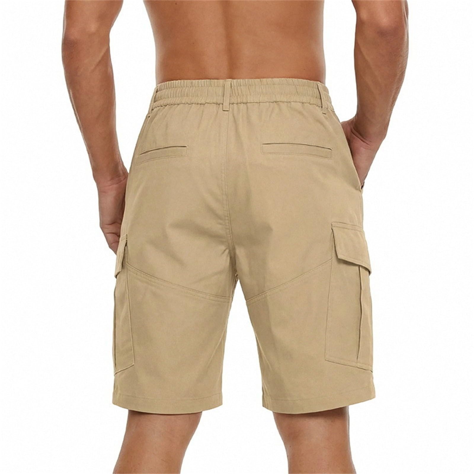 Generisch Wanderhose Herren Kurze Schnelltrocknend Outdoor Shorts Sommer Atmungsaktiv Cargo Shorts Sommershorts Leicht Sweatshorts Bequem Strandshorts Herren Trekking Wandershorts mit Taschen