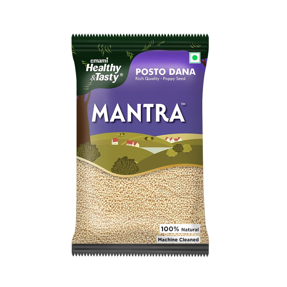 Emami Healthy and Tasty Mantra Whole Posto (Poppy) Seeds Pouch, 100 gram discount deal