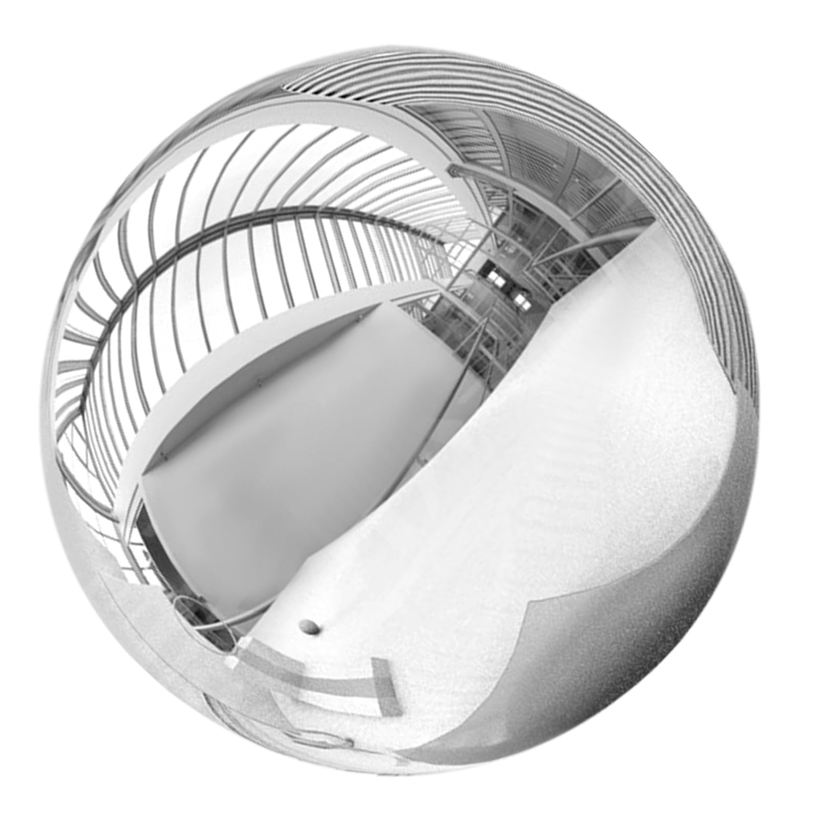 Abaodam Sfera Decorativa Argento Lucido in Acciaio Inossidabile da Giardino Palla Riflettente Resistente e Non Deformabile, per Cortili e Ambienti Esterni