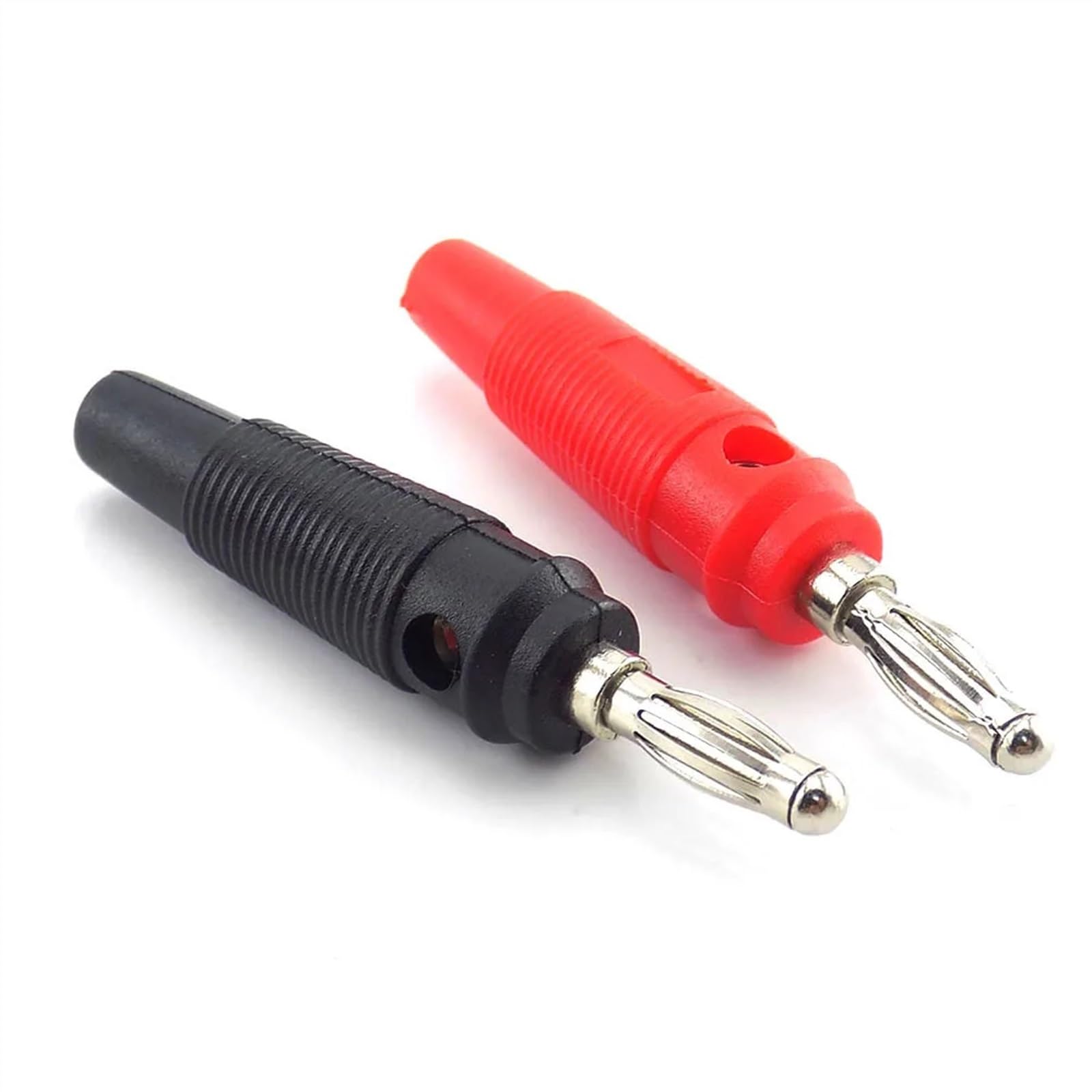Conectores de Altavoz de Audio con Conector Banana de 4MM, Amplificador, Poste de encuadernación for Altavoz, Conector Jack Banana de 4mm for terminales de Cable, Rojo y Negro(5pcs Black)