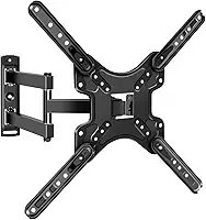 Suporte de Parede Articulado para TV 14" a 58", Suporte Telescópico com Rotação e Inclinação, VESA até 400x400, Carga Máxima de 35 kg, Distância da Parede 55 a 420 mm