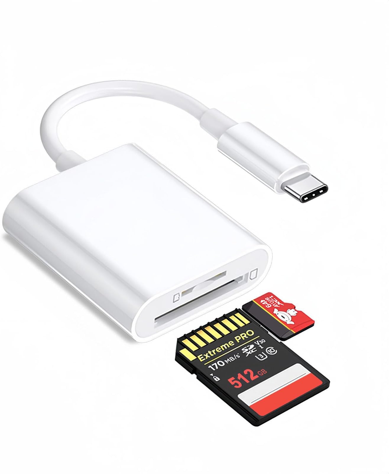 Amazon.com: USB C SD Memory Card Reader, Type C Camera Adapter Trail ...